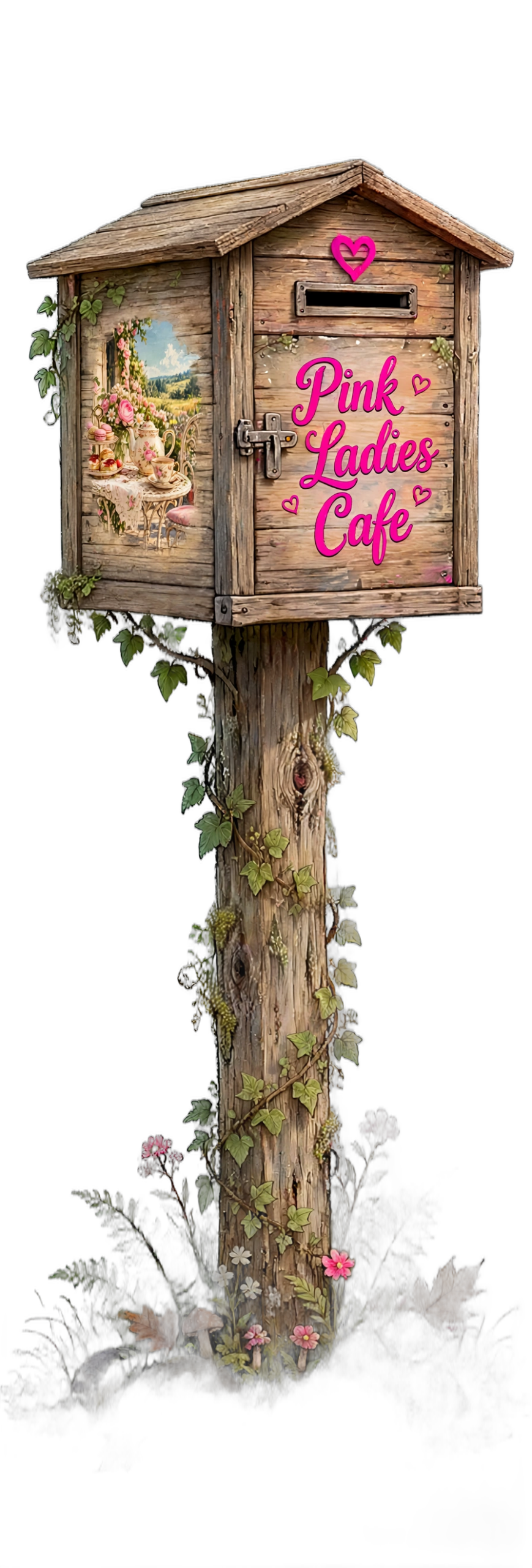 Pink Ladies Cafe mailbox