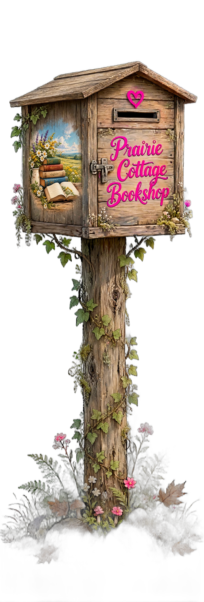 Prairie Cottage Bookshop mailbox